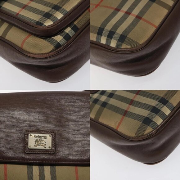 Burberrys Nova Check Shoulder Bag Canvas Beige Auth BA1938 - Picture 15 of 15